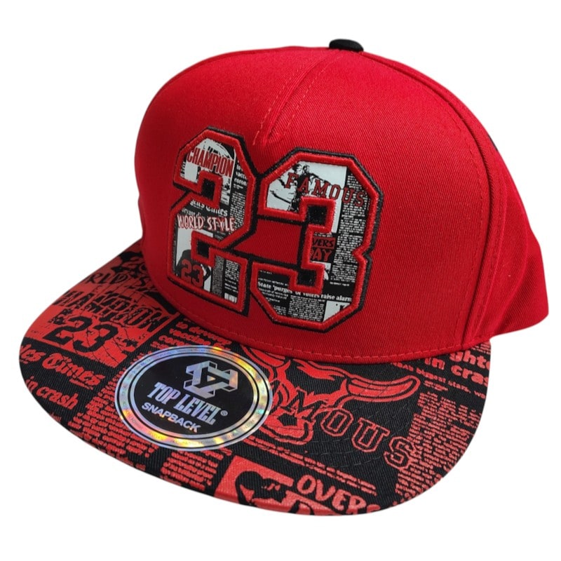 Hip - Hop Caps - 23 Patch Red