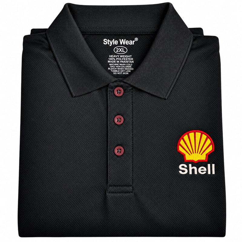 TShirt Style Wear Polo-Shell -Charcoal-2XL