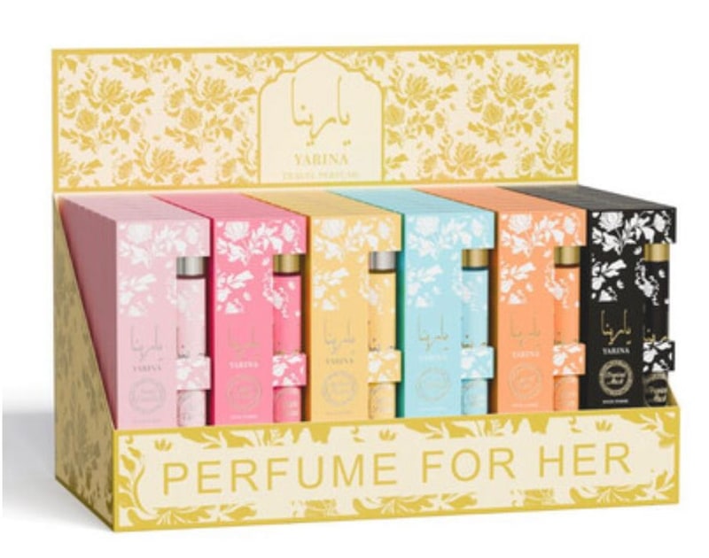 Display Yarina Mini Travel Perfume 48ct 35ml
