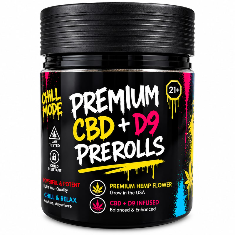Route 35 CBD+D9 Pre - Rolls 2g 20ctJar - Tropical Fusion