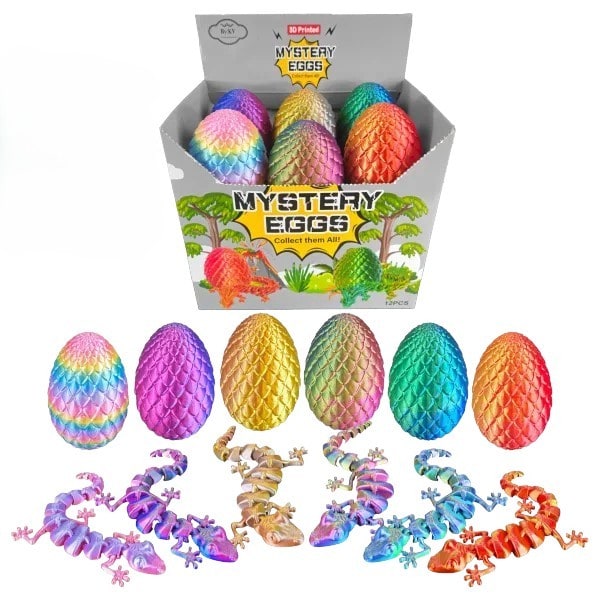 3D Printed Mysterty Jumbo Dragon Eggs 12ct Box