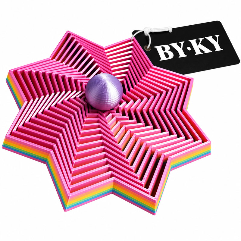 3D Printed 8 - Side Fidget Toys 1Pcs