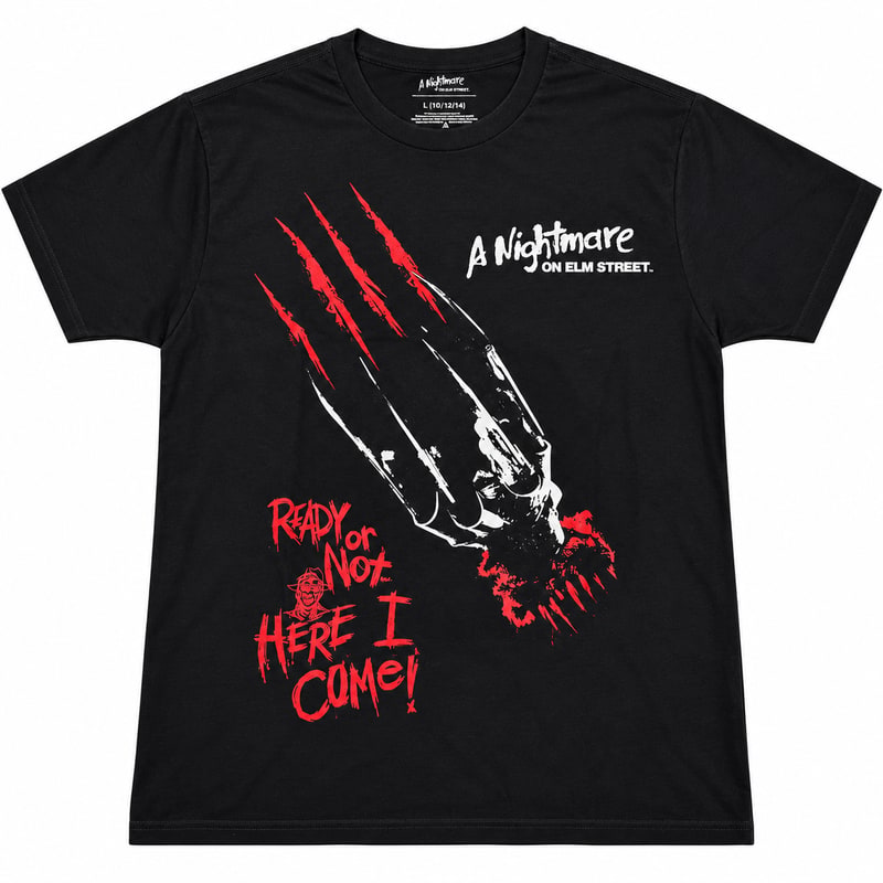 T - shirt Printed - A Nightmare On Elm Claw Graphic