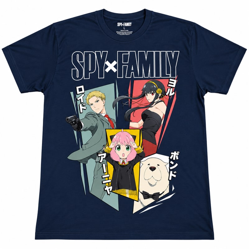 T - shirt Printed - Spy Family Graphic