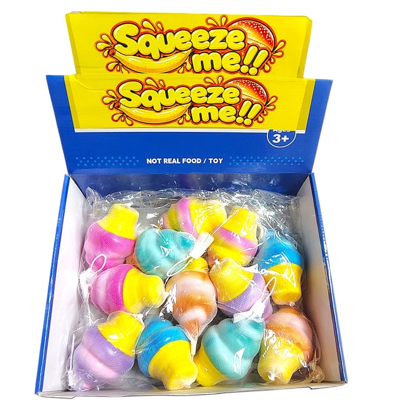 Squeeze Me Ice - Cream Cone Toys 12ct Box