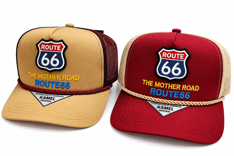 Dad Hats Caps - The Mother Road Route 66 Design