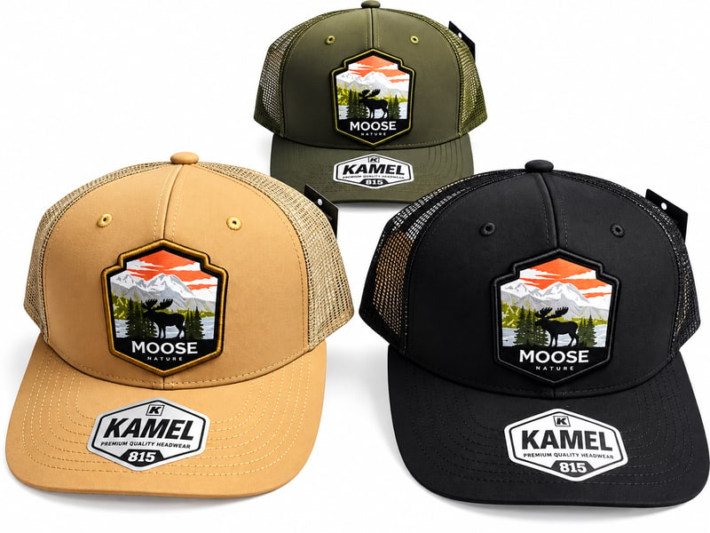 Truckers Caps - Moose Nature Patch