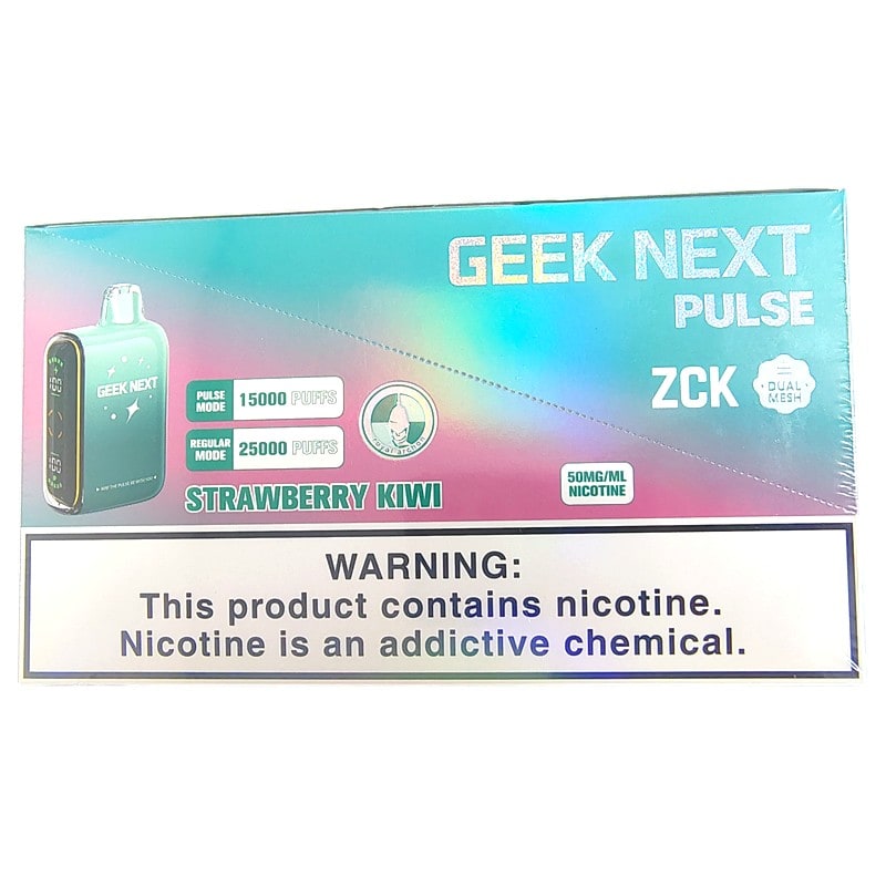 Geek Next Pulse 25k Puff 5ct Box - Strawberry Kiwi