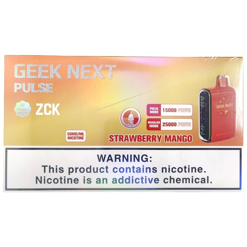 Geek Next Pulse 25k Puff 5ct Box - Strawberry Mango