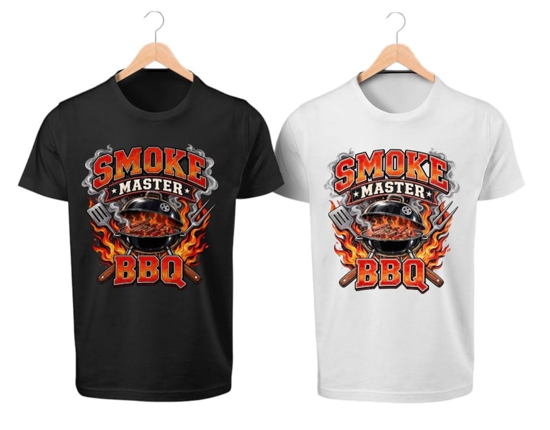 T - Shirt Printed - Smoke Master BBQ