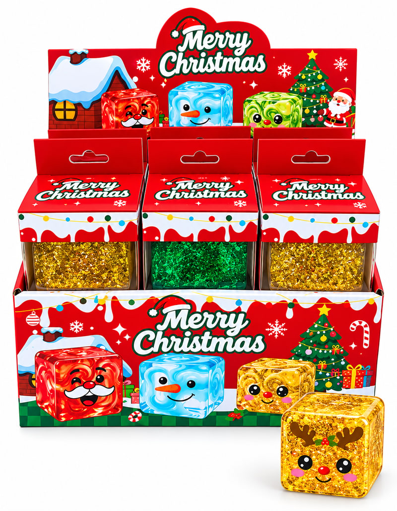Christmas Ice Block Squeeze Toy 12ct Box