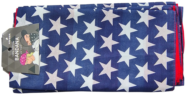 Head Wear Bandana 1dz Pack - USA - Flag