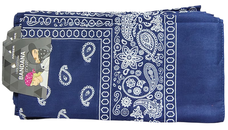 Head Wear Bandana 1dz Pack - Navy Blue