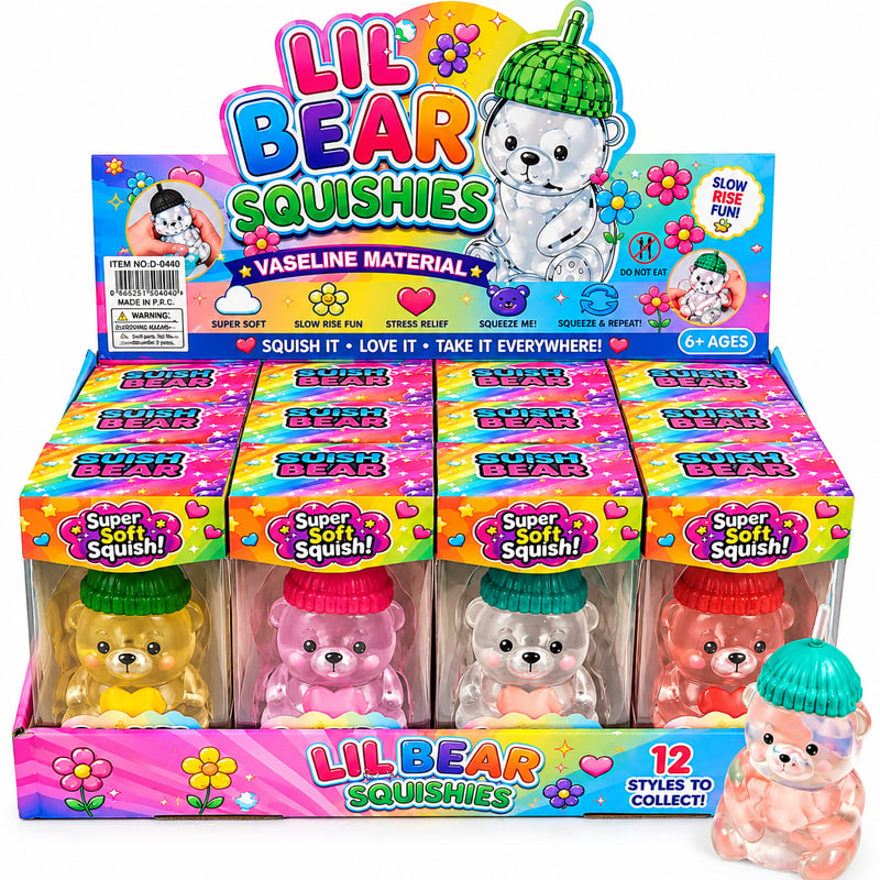 Squishy Little Bear Toy 12ct Box