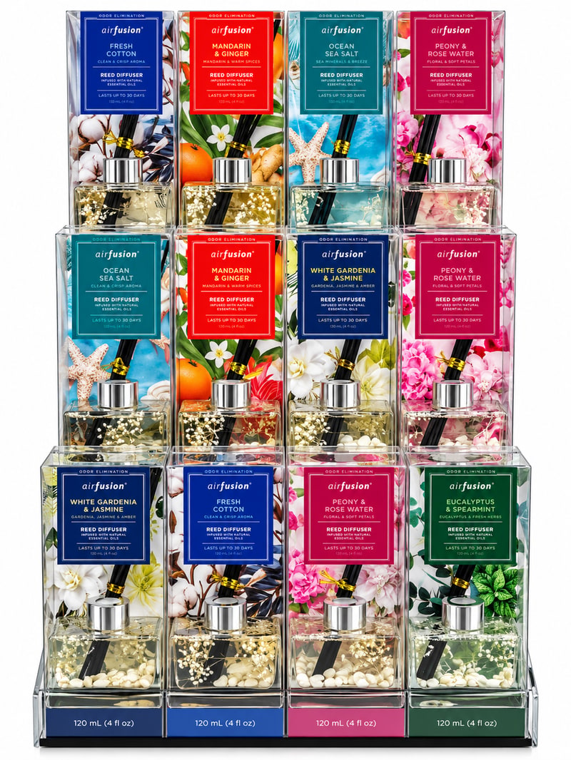 Display - Air Fusion Reed Diffuser 24ct Display