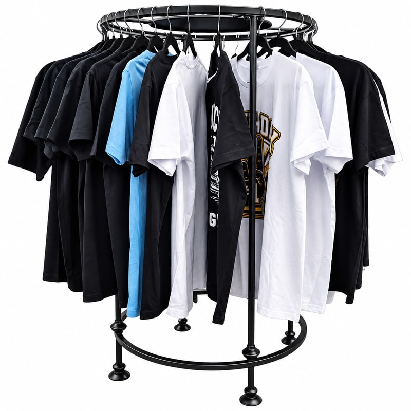 Display - Printed T - shirt Round Black - 1ct