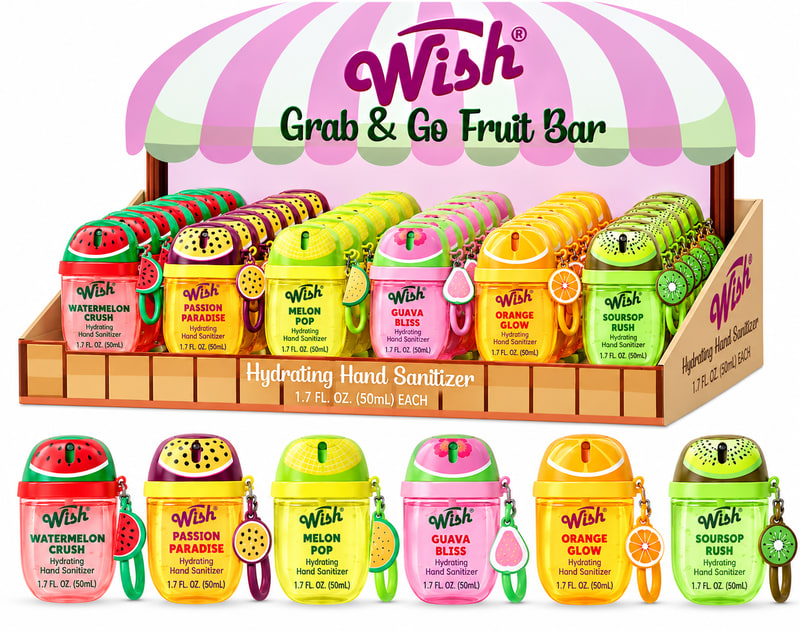 Wish Grab&Go Fruit Bar Hand Sanitizer 50ml 36ct Box