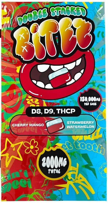 Double Stacked Bitez 120000mg 60ct Box - Candy Apple/Strawberry Shortcake